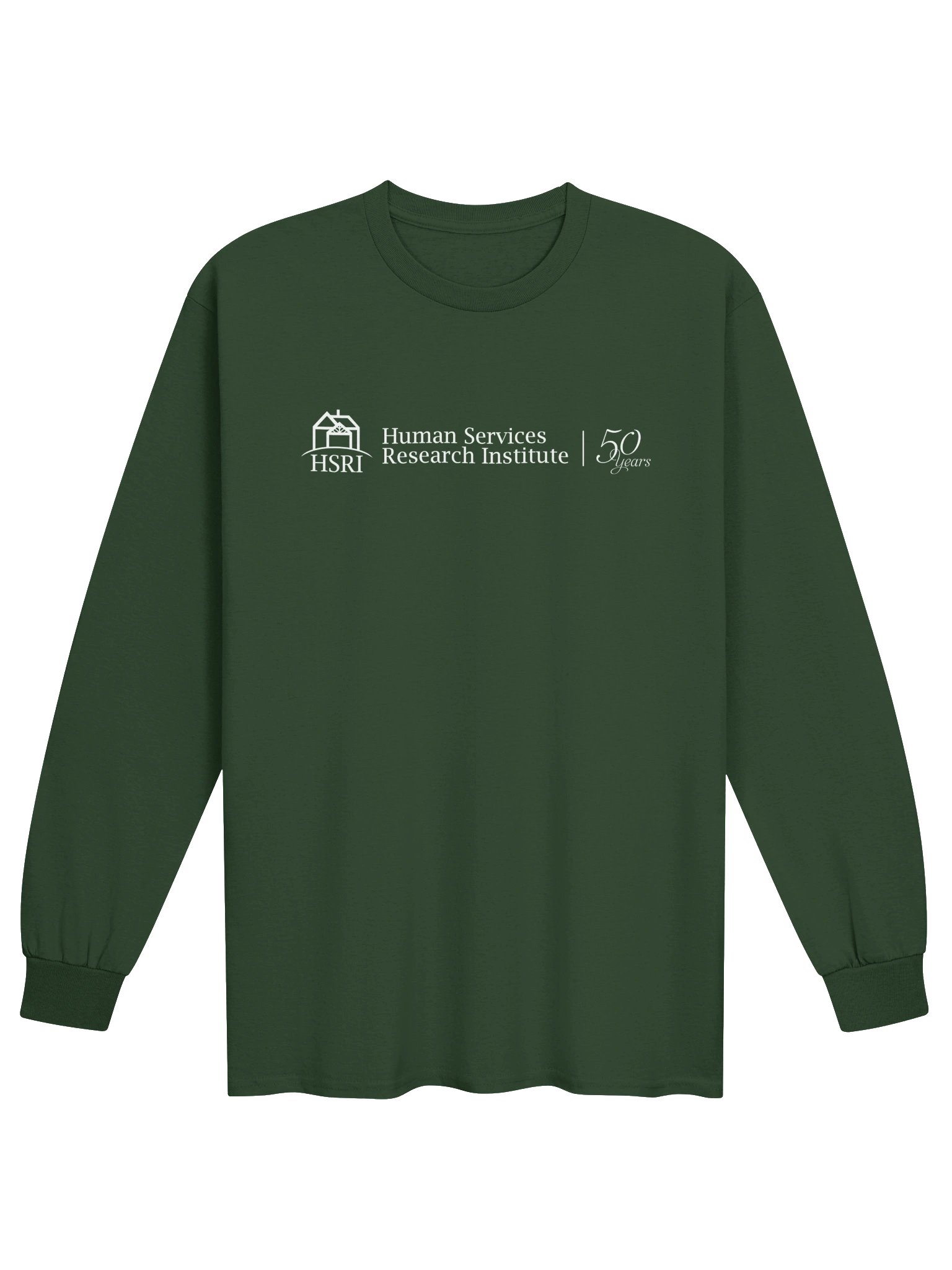 HSRI 50th Anniversary Crewneck Long-Sleeved Shirt - Green product image (1)