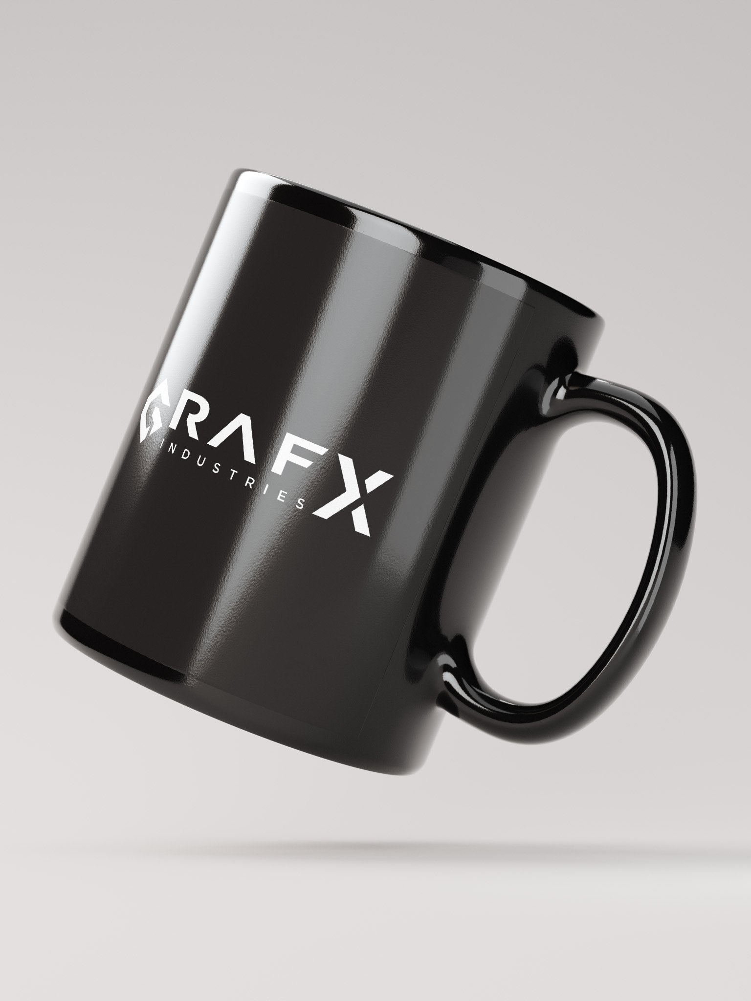 GFX Motion | GFX Industries - Black Mug - White Logo product image (4)