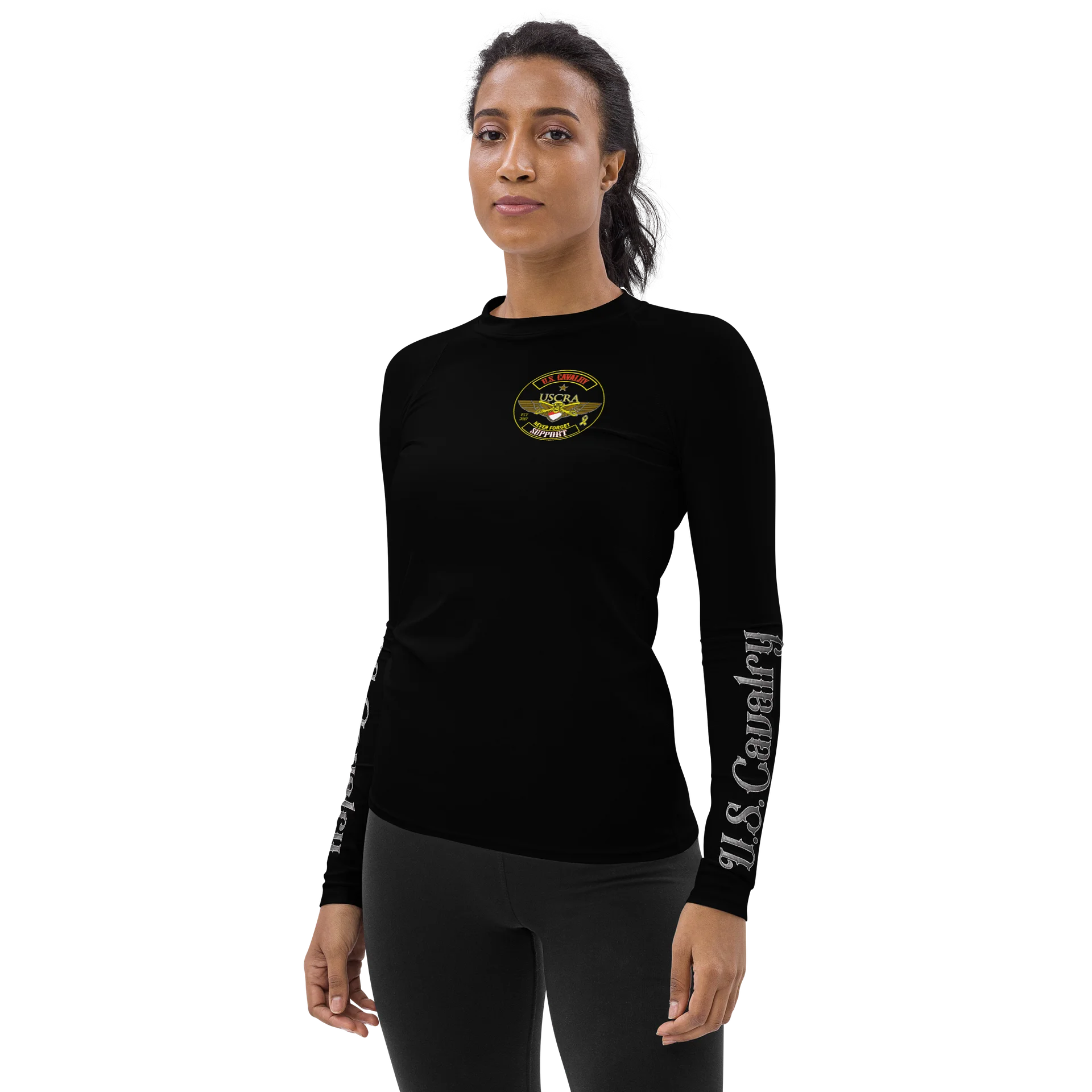 Women's USCRA Long Sleeve SUPPORT "Rash Guard"Tee product image (3)