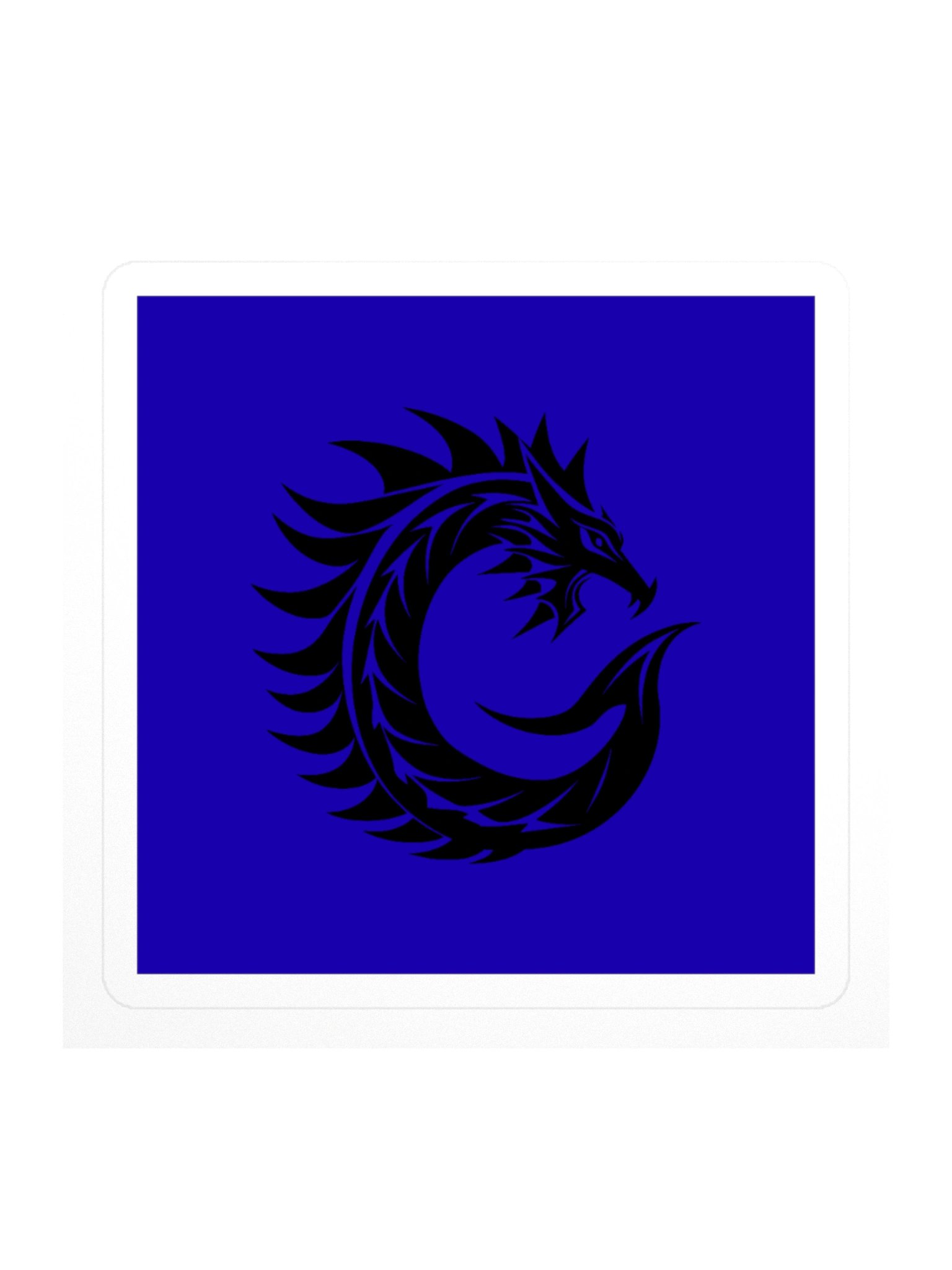 Dragon Letter C Sticker — Monogram Initial C with Dragon Silhouette product image (1)