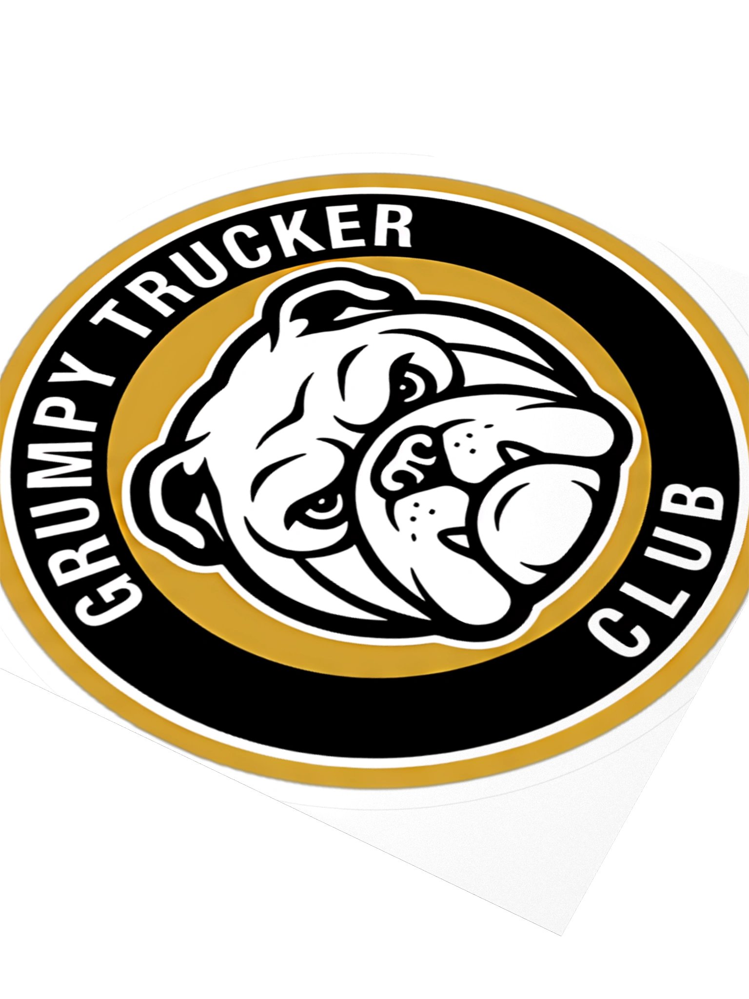 Grumpy Sticker 4"x4" Round product image (4)
