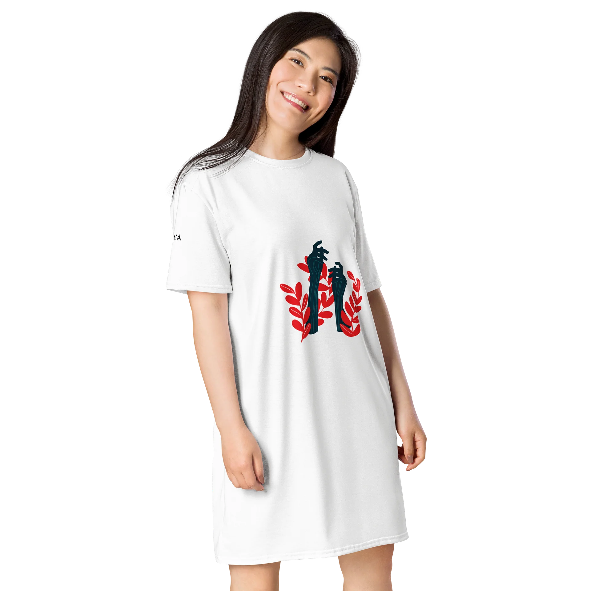 Women Graphic T Shirt Dress product image (3)
