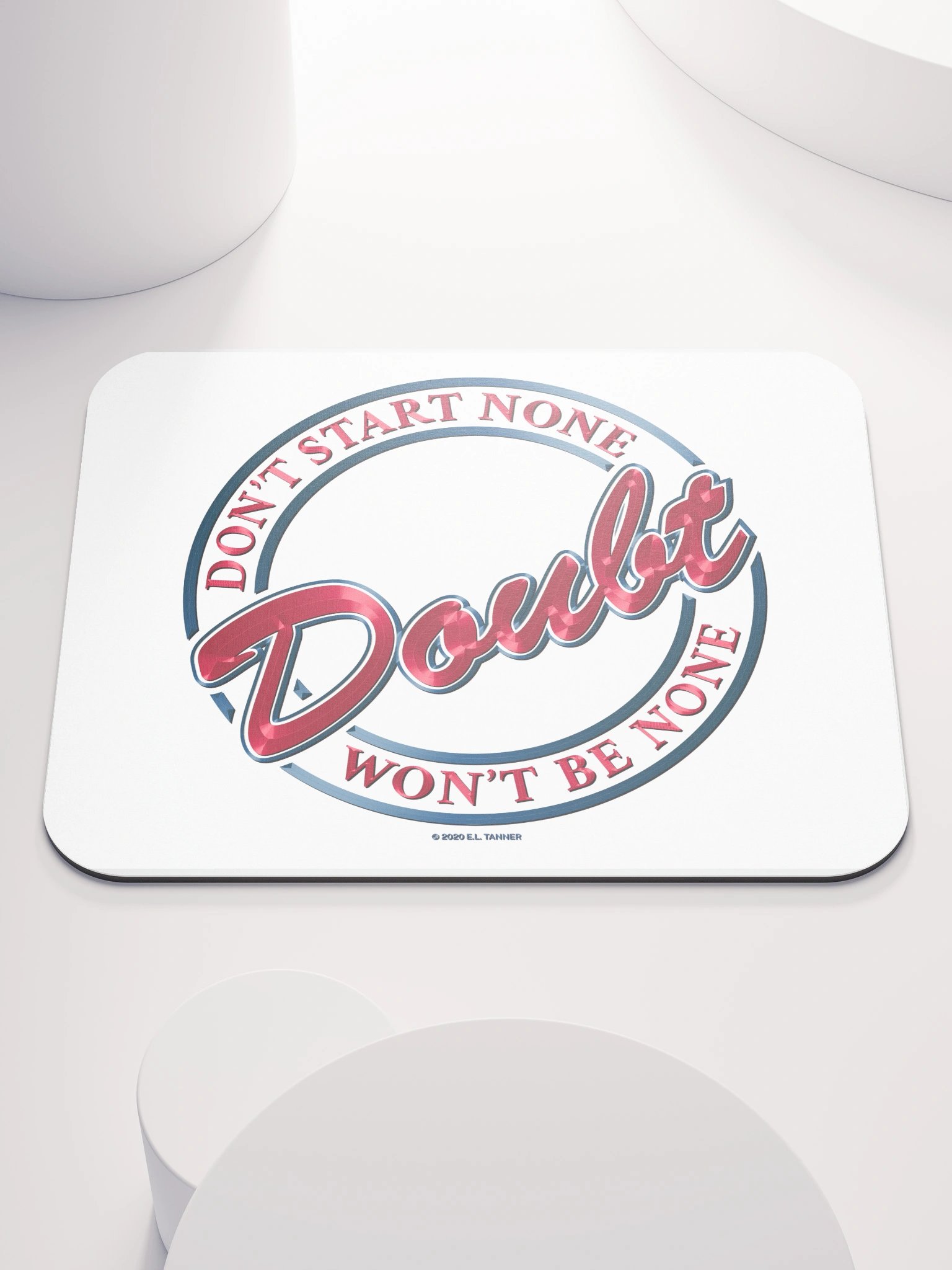Doubt V1, Red Mouse Pad BV product image (1)