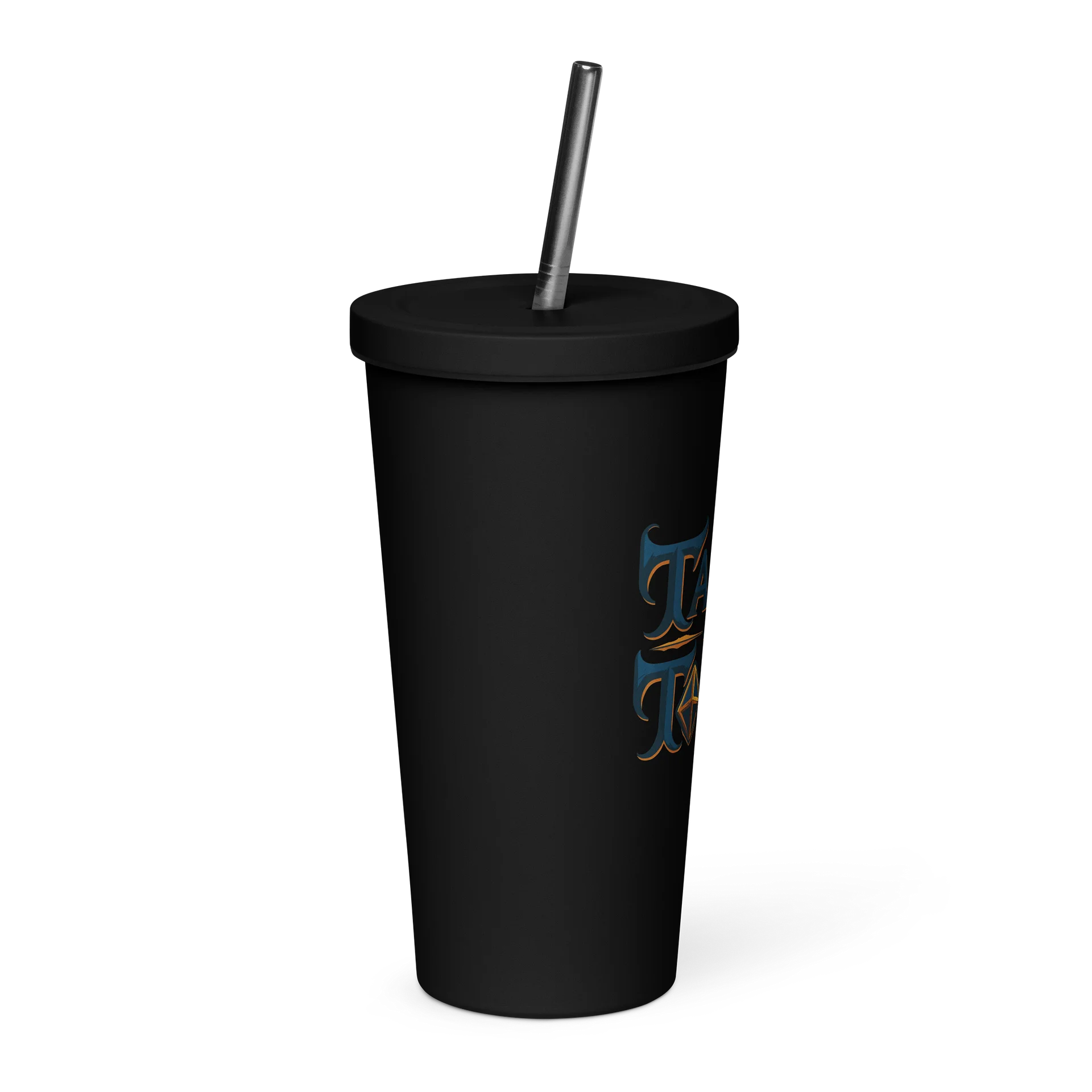 Tales & Tomes Insulated Tumbler - Stainless Steel with Straw product image (4)