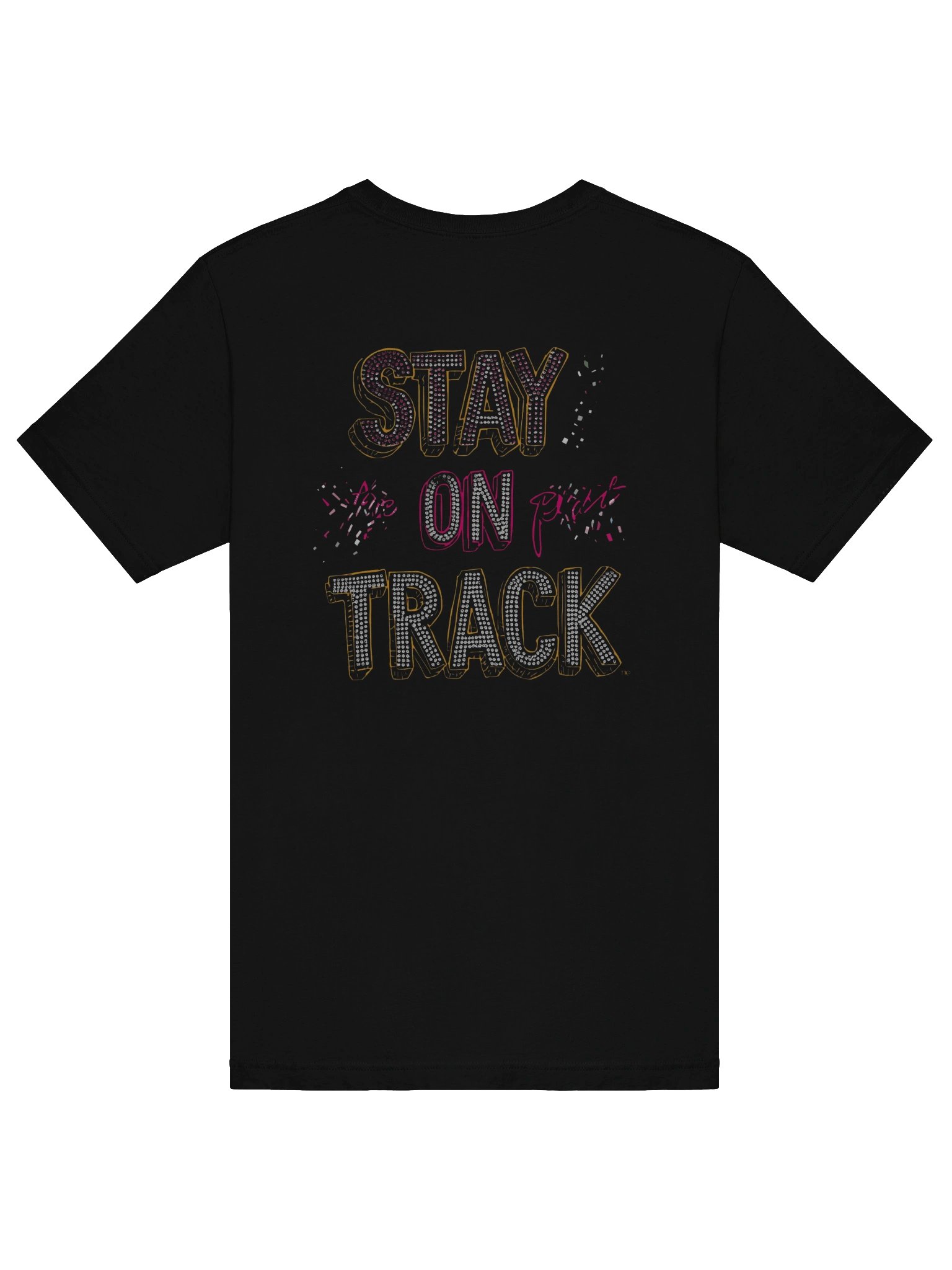 Sparkling Sequin Don't Quit Now - Stay on Track T-Shirt product image (6)