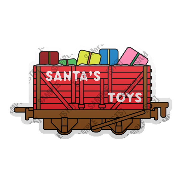 Santa's Toys Truck Magnet product image (1)