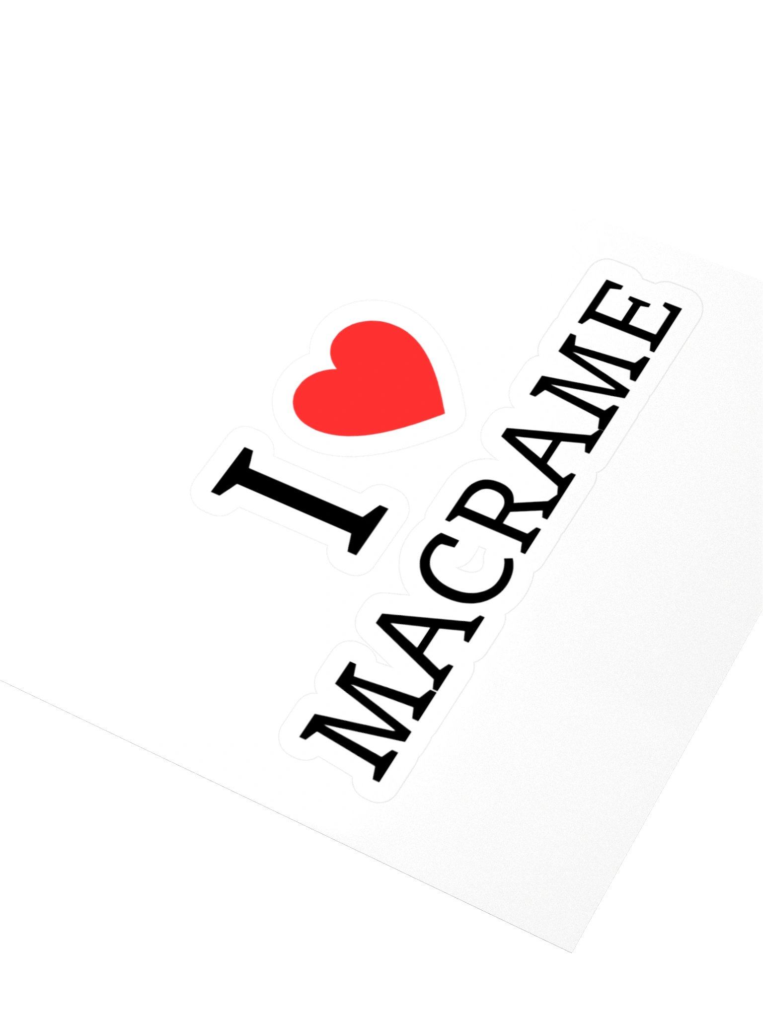 I love macrame Sticker product image (3)