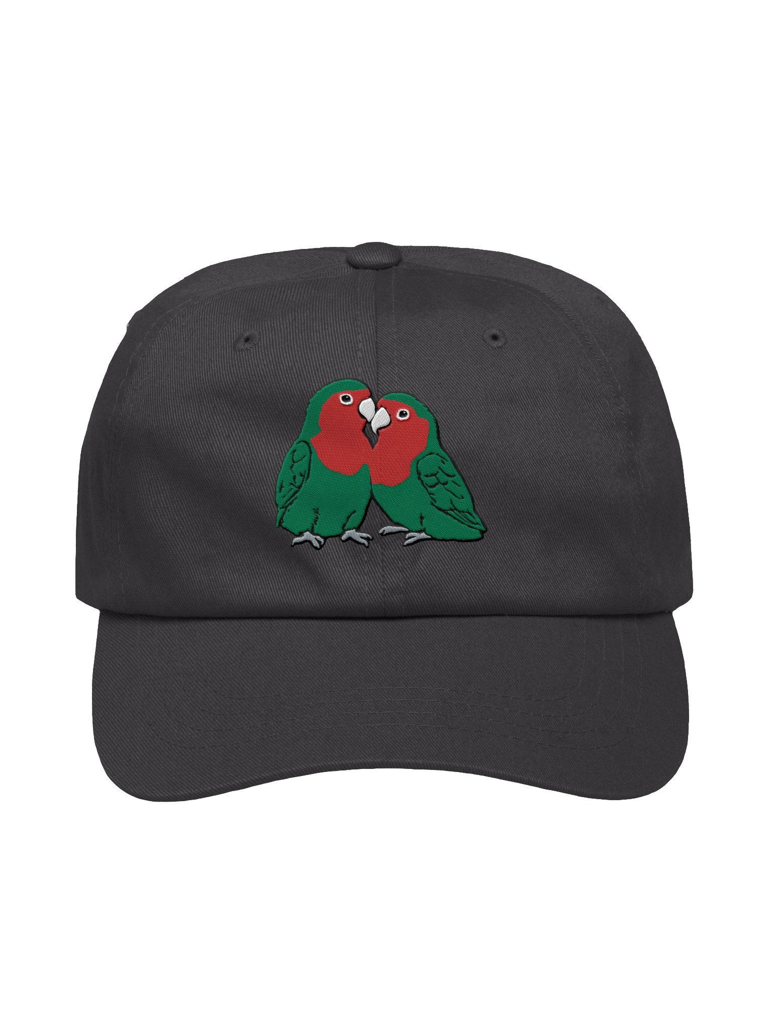 Rosy-faced Lovebird Embroidered Hat | Tropical Bird Cap product image (17)