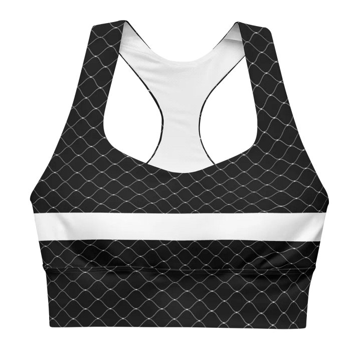 fishnet tech bra black - 82% polyester product image (1)