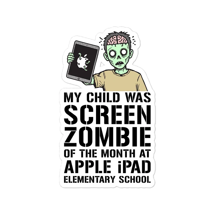 iPad Screen Zombie Vinyl Sticker product image (2)