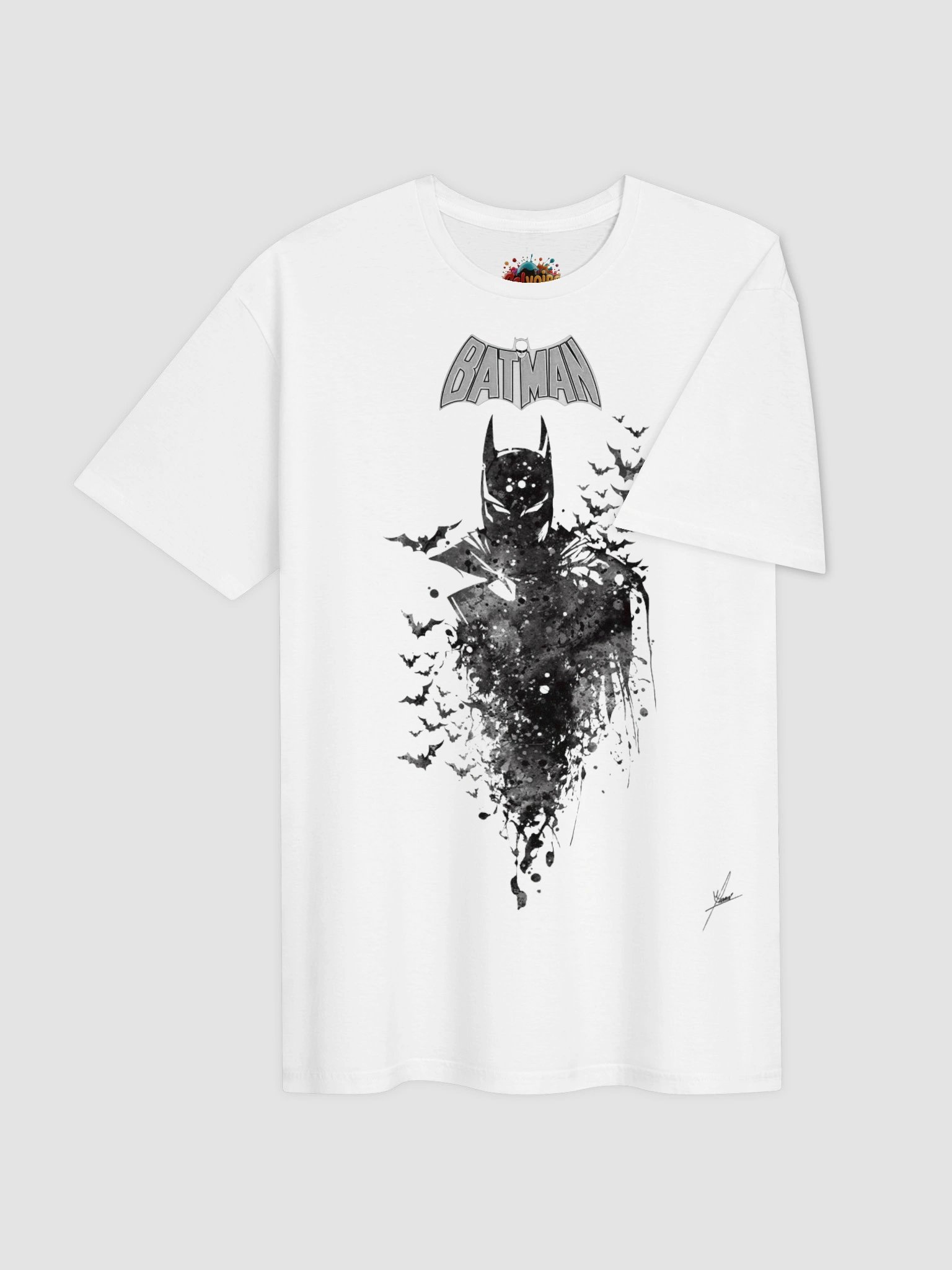 Batman Dark Knight Collector Shirt | Ink Splash Bat Swarm | Gotham Noir Era product image (3)