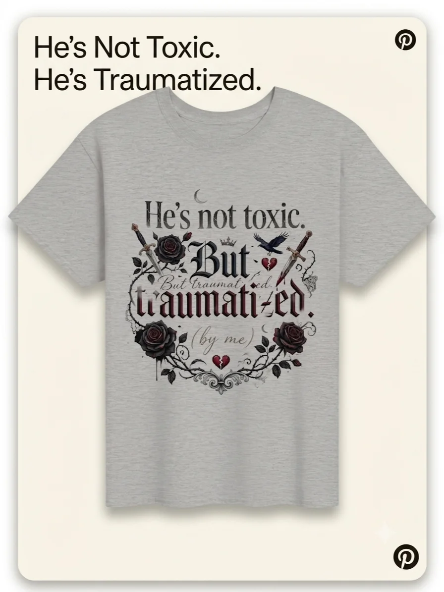 The "Traumatized By Me" Bookish Heavyweight T-Shirt product image (5)