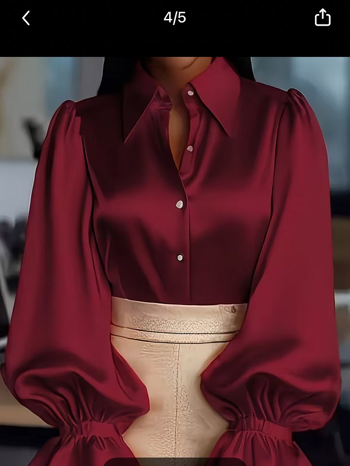 Elegant Satin Chiffon Blouse product image (1)