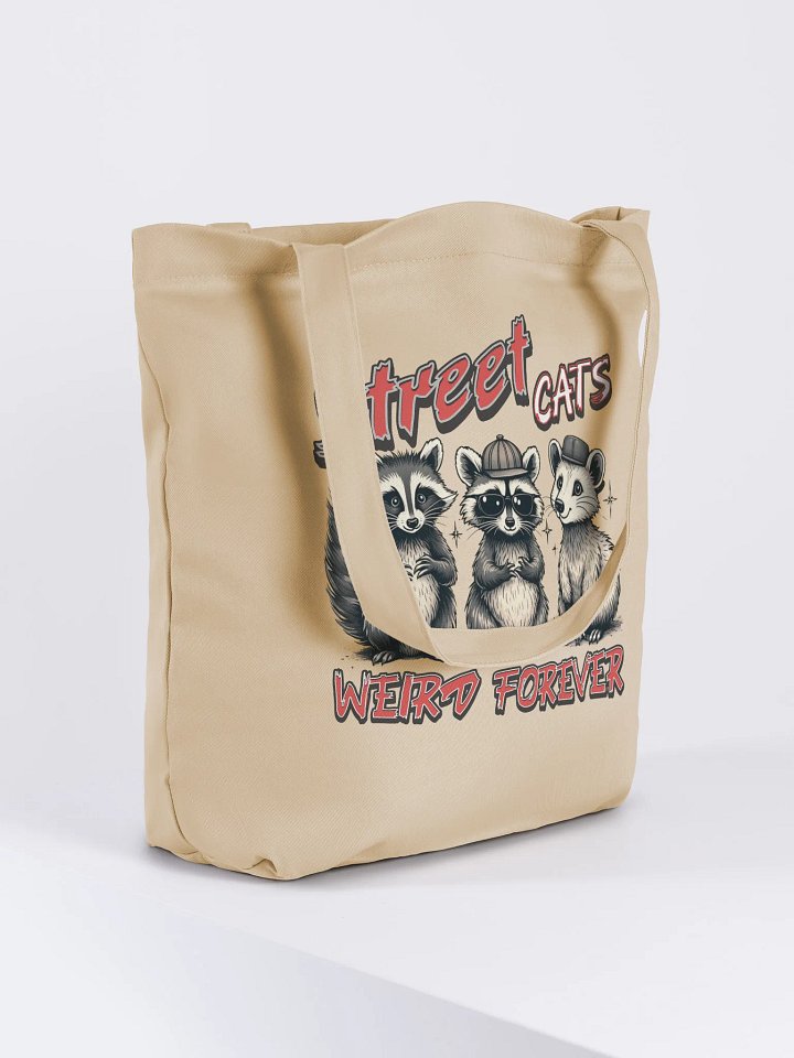 Street Cats Weird Forever Raccoon Tote Bag product image (4)