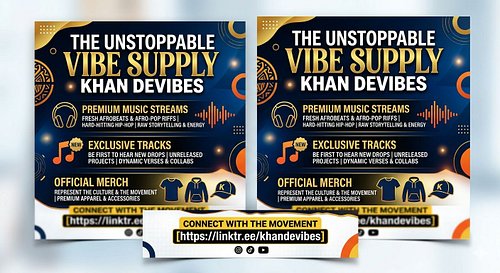 🔗 Tap Into The Source
Stop searching across different platforms. Everything we create—from music streams to merch drops—is ho...