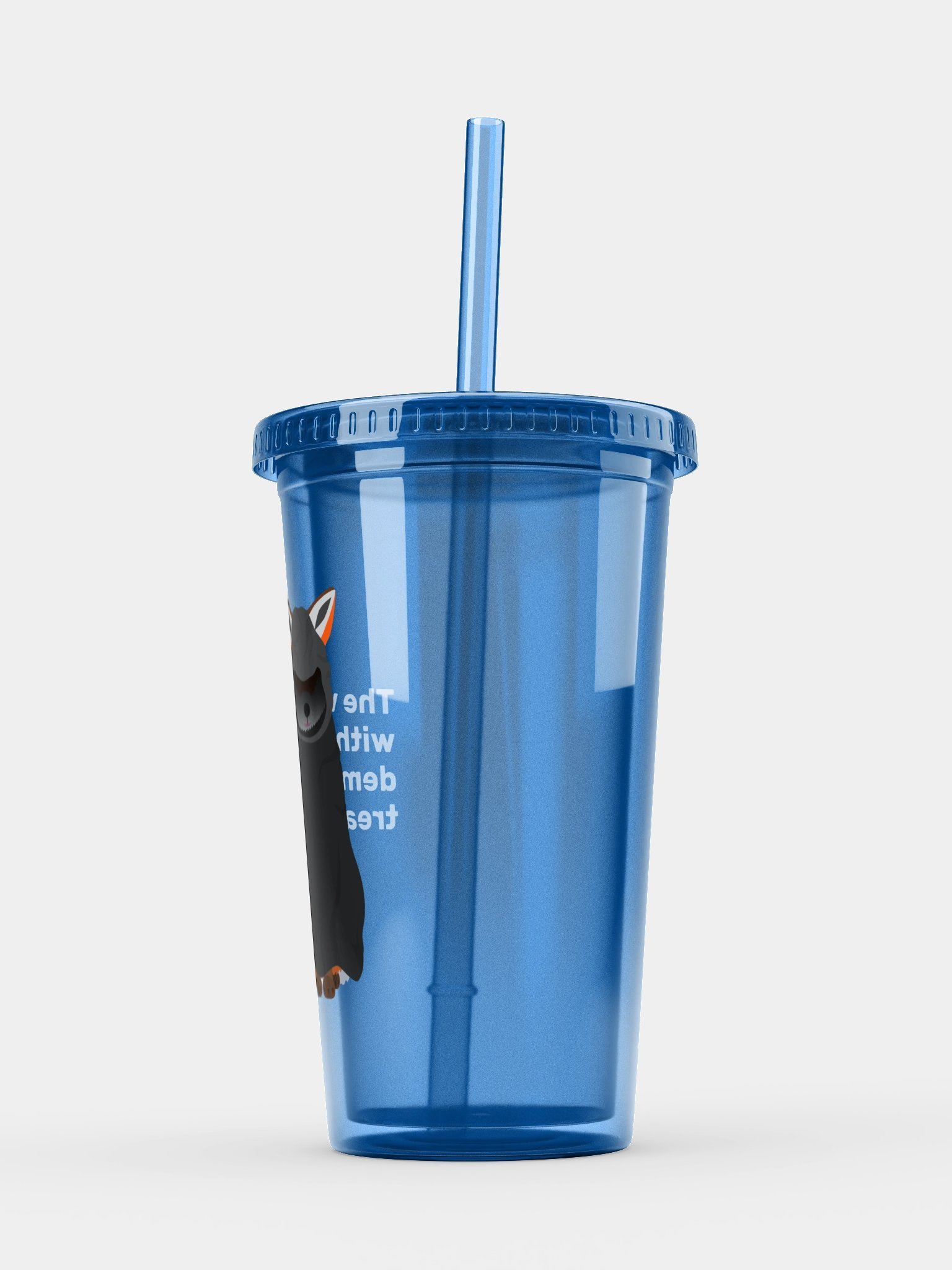 Cloaked Fox Transparent Tumbler product image (6)