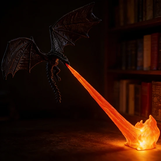 Atmospheric Red/Blue Flame Light