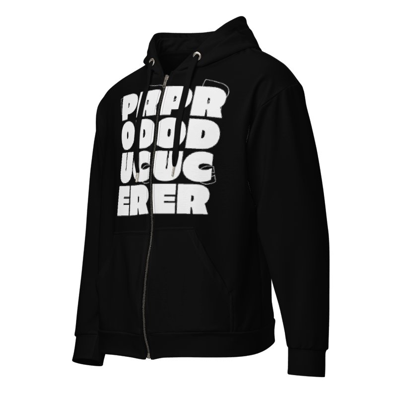 PRODUCER Block Type Zip Hoodie - Black product image (4)