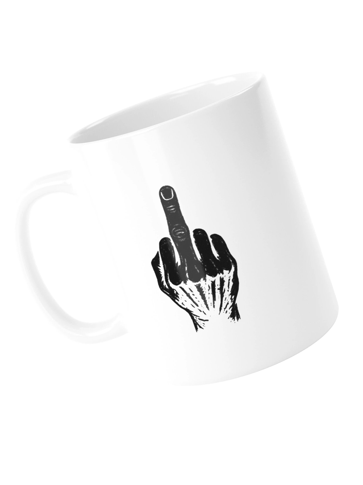 No ShopCo Middle Finger Mug - Black Artwork product image (5)