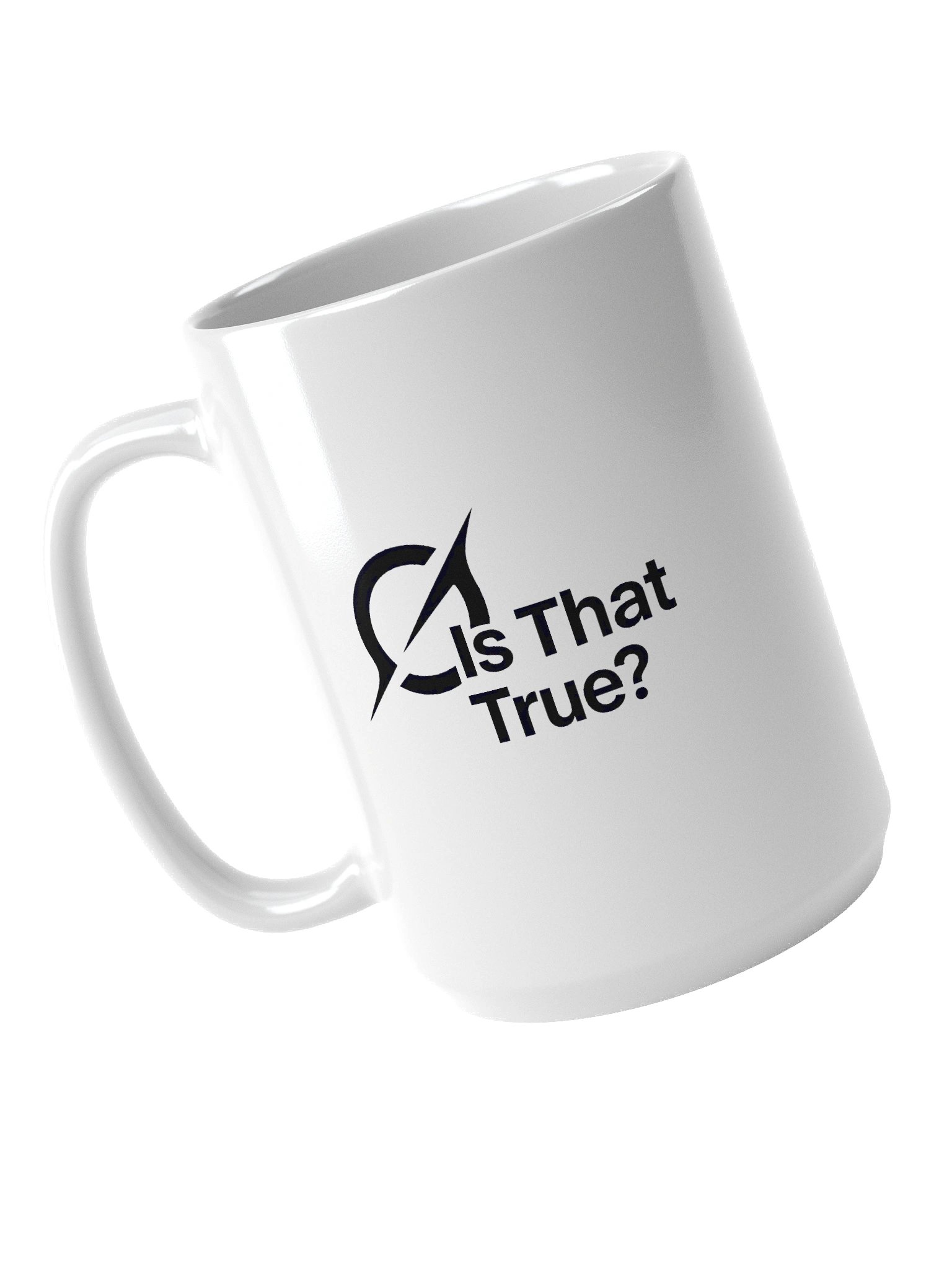 "Is That True?" - Grok Fact-Check Ceramic Mug | X/Twitter Skeptic's Essential Coffee Cup (11 oz & 15 oz) product image (4)