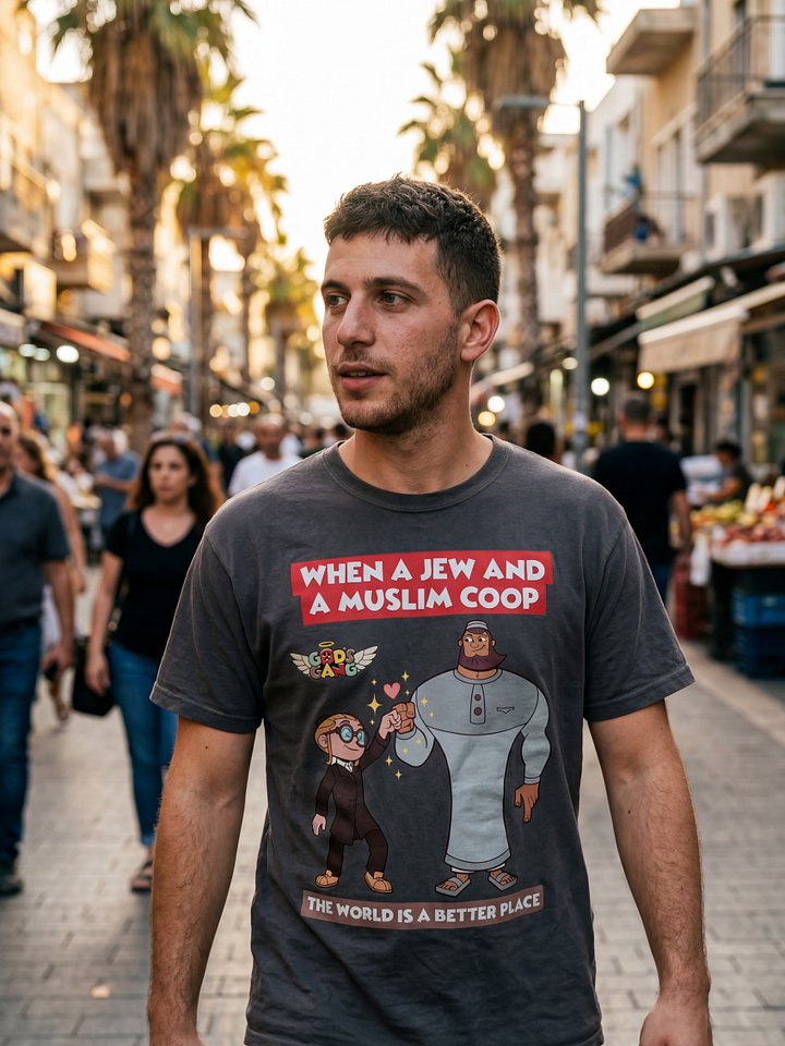 When a Jew and a Muslim COOP | God's Gang Tee product image (2)