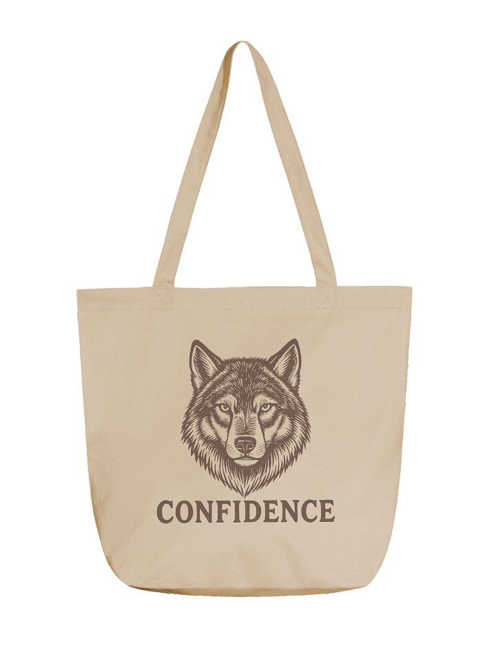 Confidence Wolf Organic Cotton Tote Bag product image (1)
