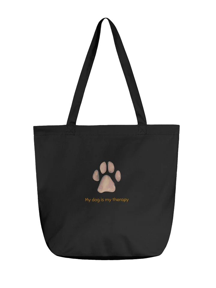 ''My dog is my therapy'' tote bag product image (1)