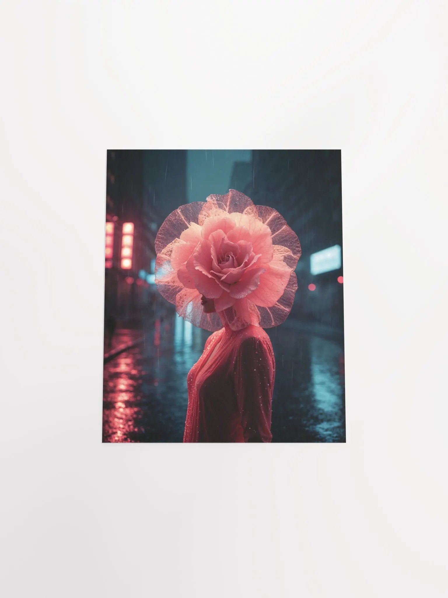 Neon Rose Poster Print product image (40)