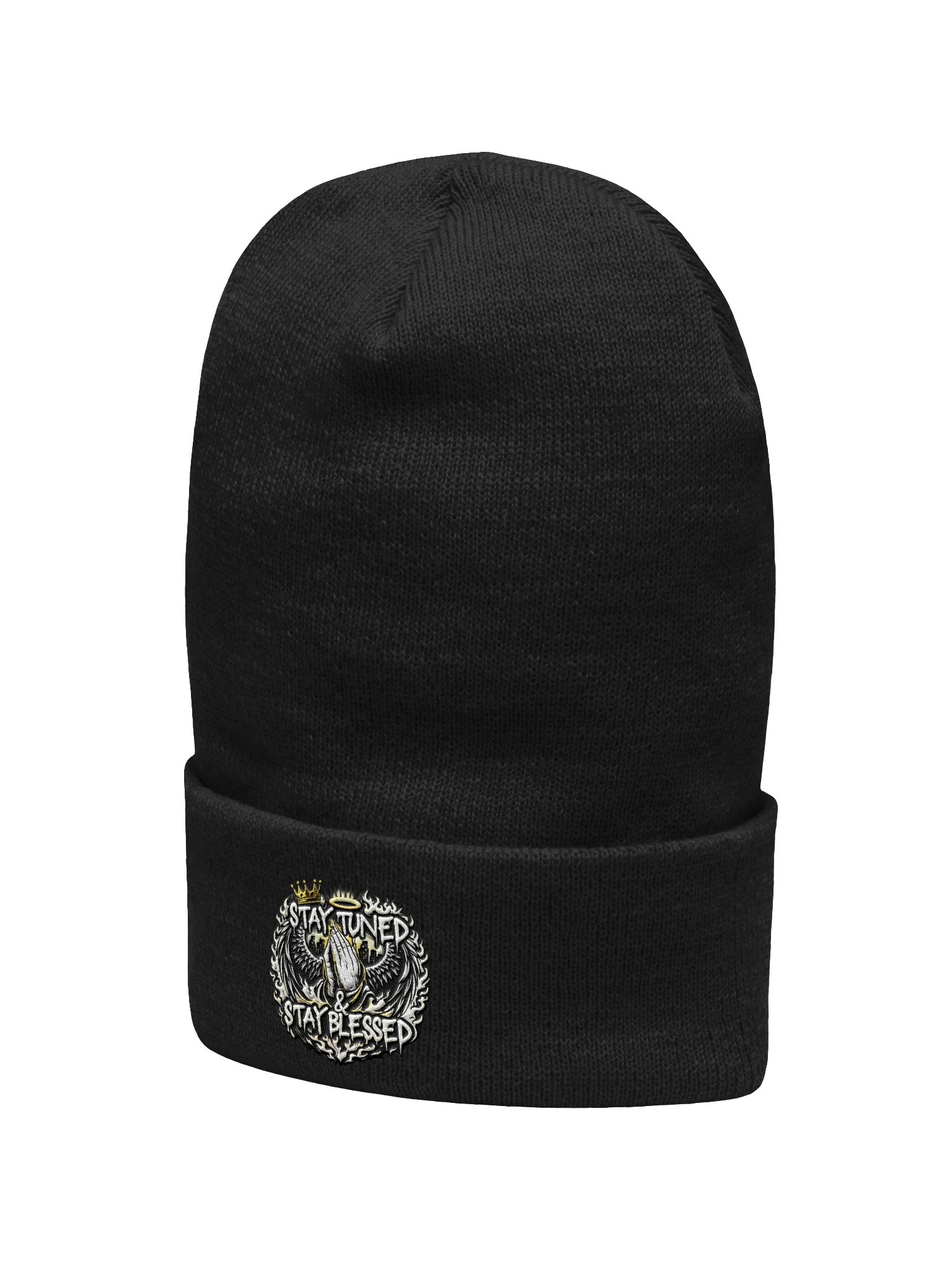 Stay tuned & Stay Blessed Cuffed Beanie product image (13)