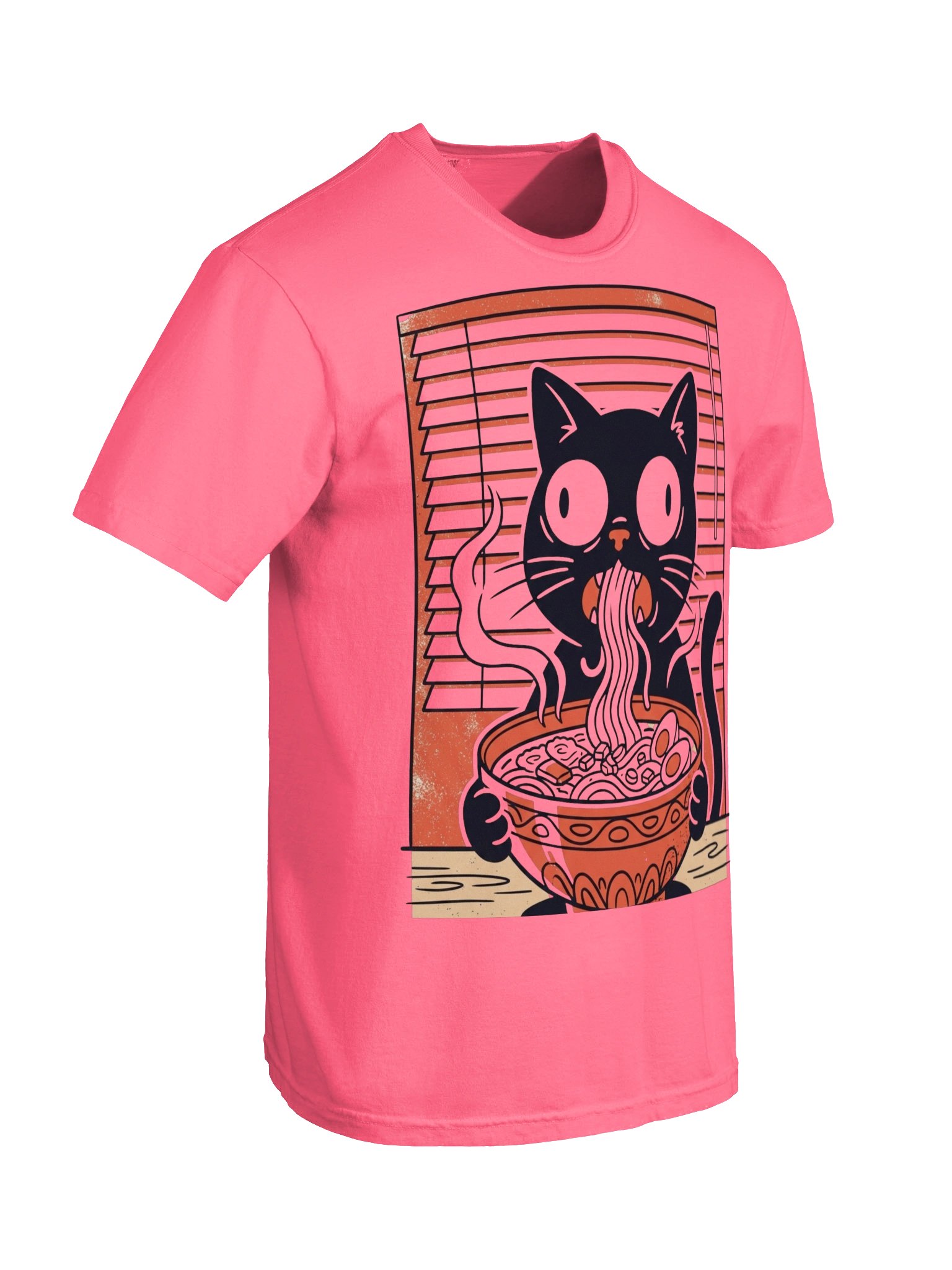Black Cat & Ramen T-Shirt | Japanese Anime & Cat Style product image (50)