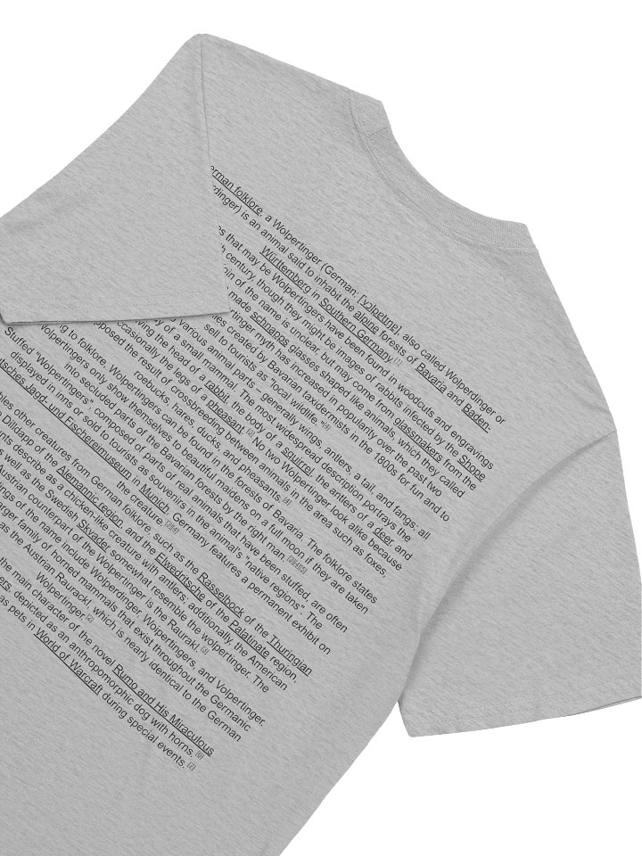 "Ask Me About Wolpertingers" T-Shirt product image (2)