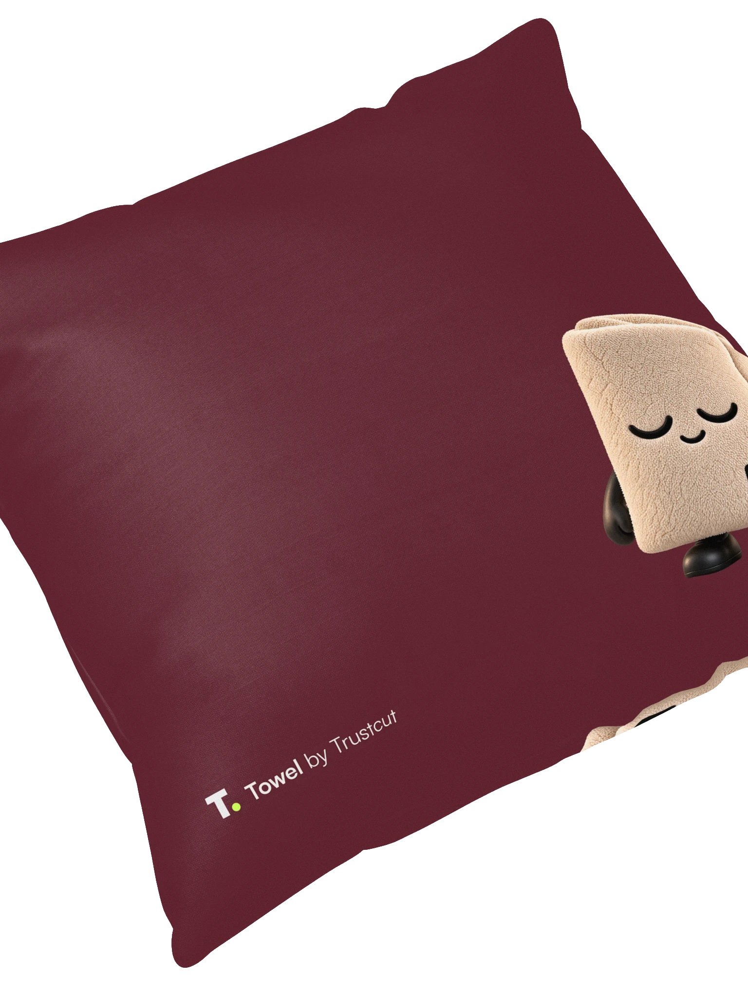Towel Cushion, Burgundy product image (4)