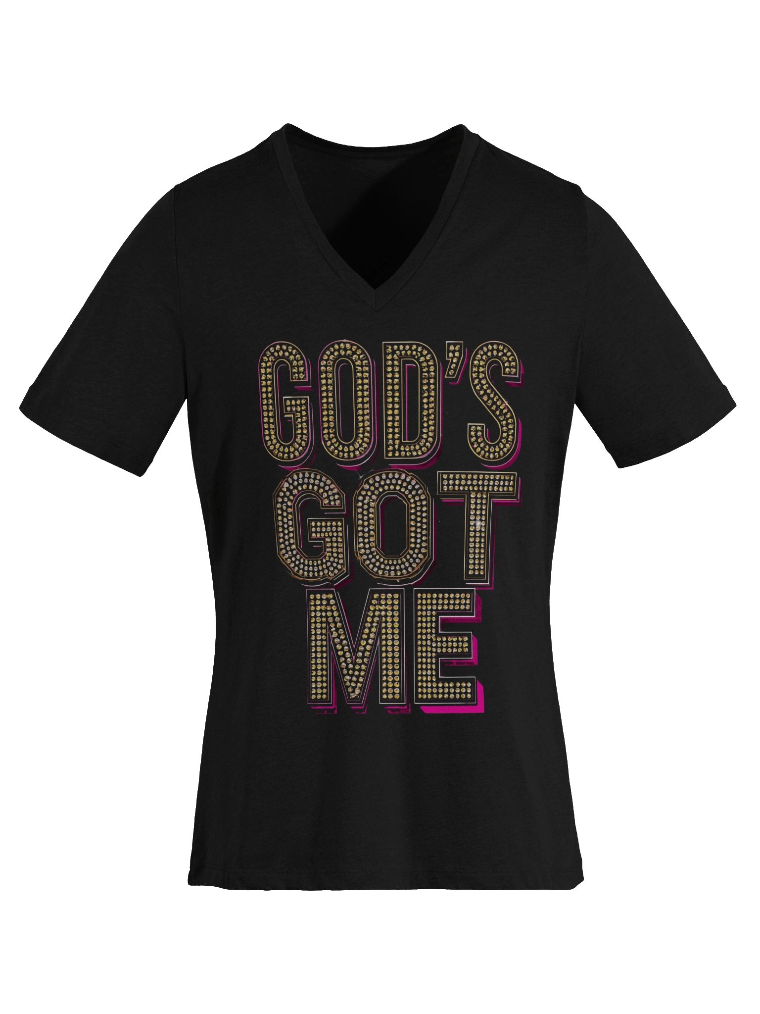 God's Got Me - Elegant V-Neck Tee product image (6)