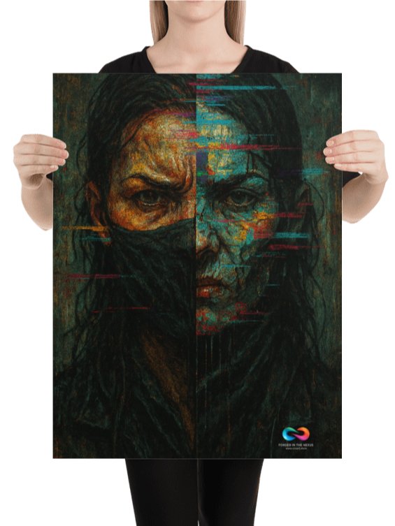 CINEMATIC ART POSTER – DYSTOPIAN GLITCH #001 product image (2)