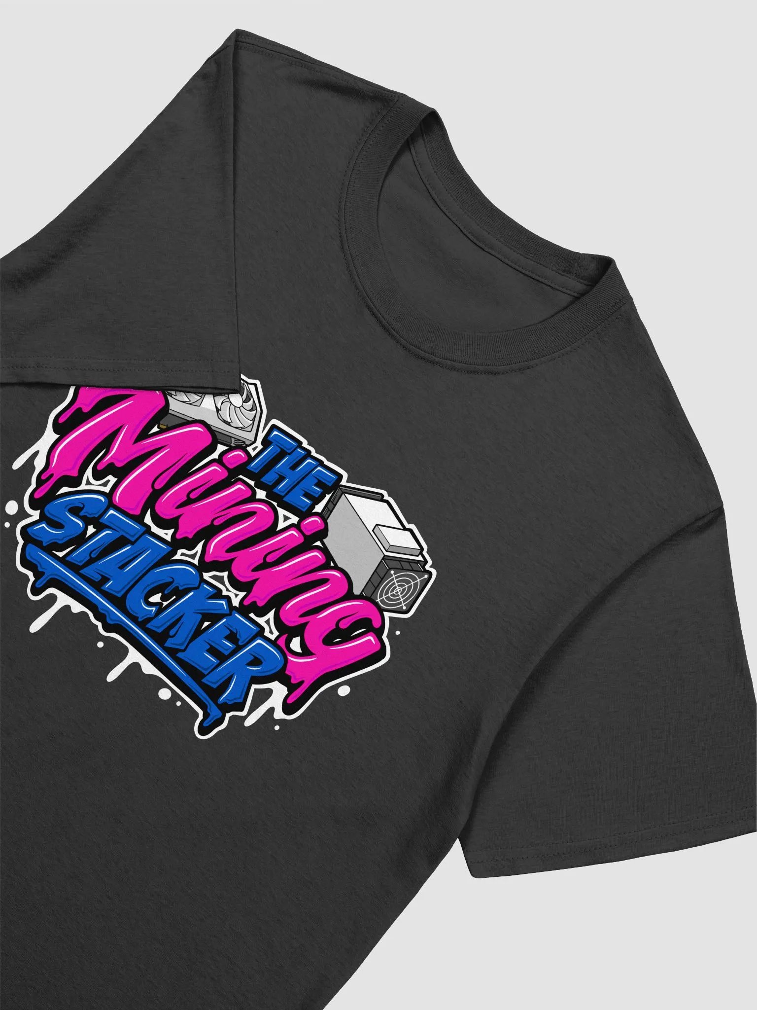 Mining Stacker Big Logo Black Tee product image (3)