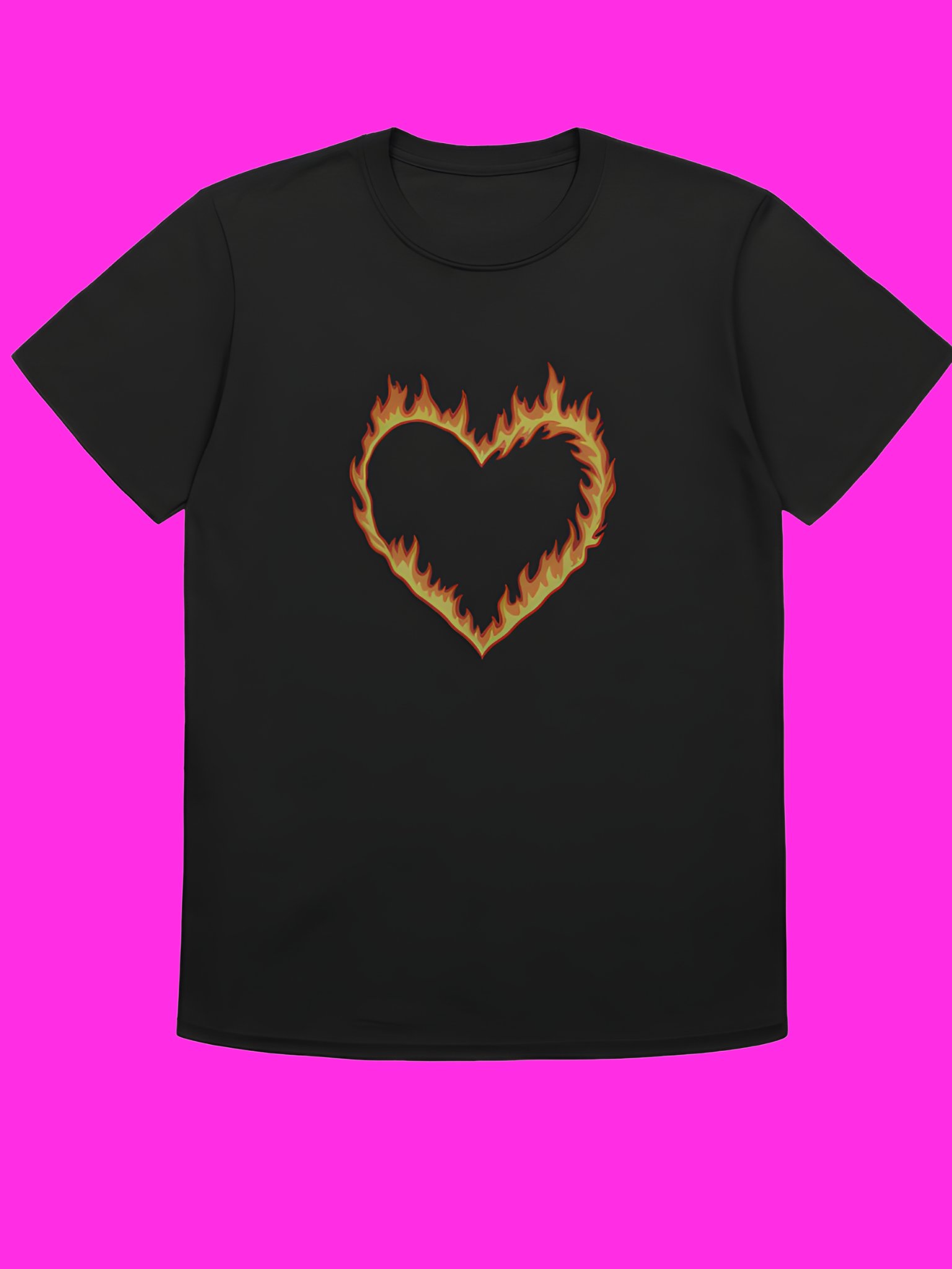 High Potential Morgan Croft Fire Heart T-Shirt product image (113)