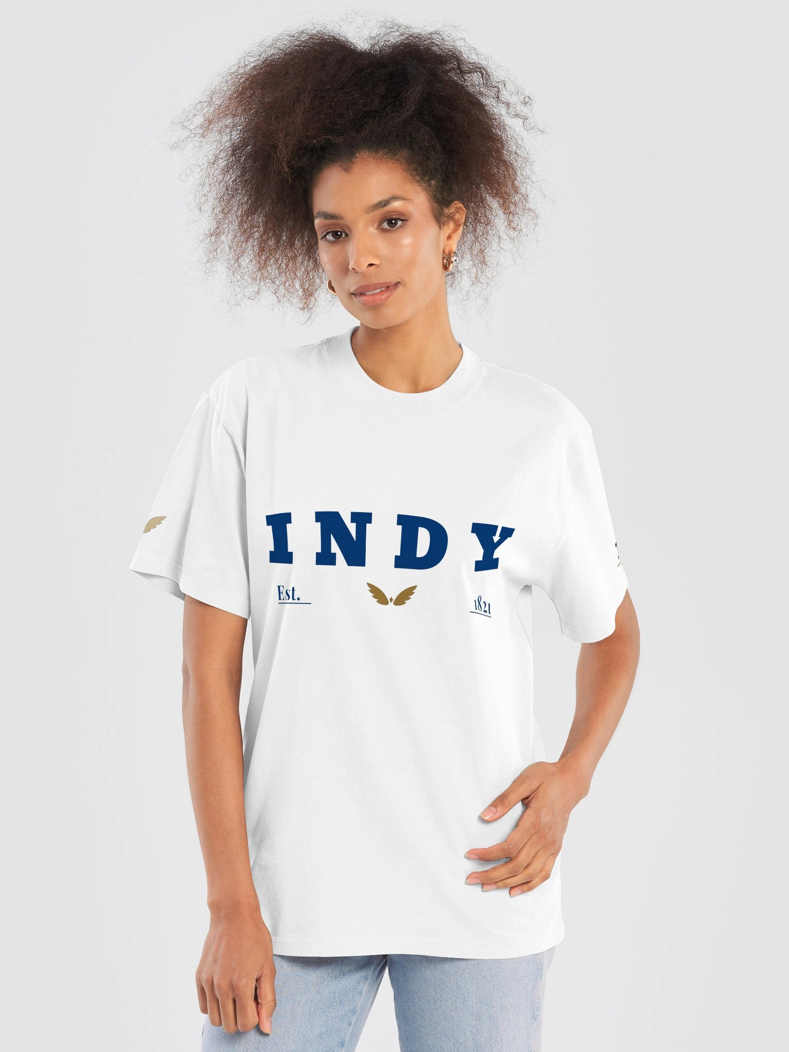 INDY · TEE · FADED WHITE product image (5)