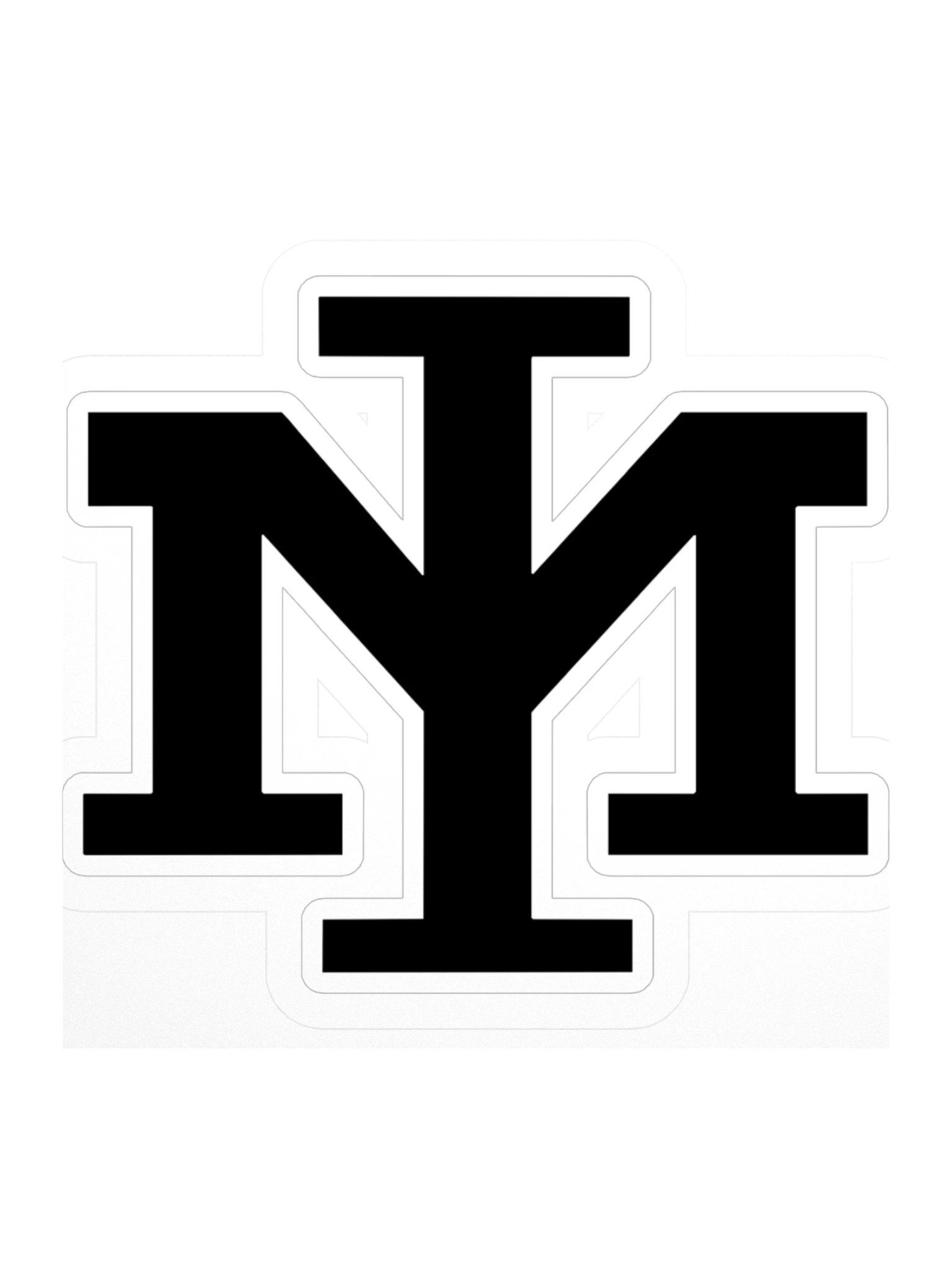 MI Monogram — Kiss-Cut Sticker product image (1)