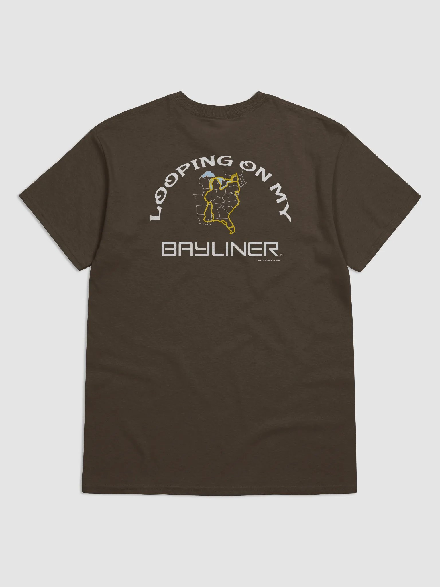 Looping On My Bayliner - T-Shirt - Dark Shirt w/White Logo product image (1)
