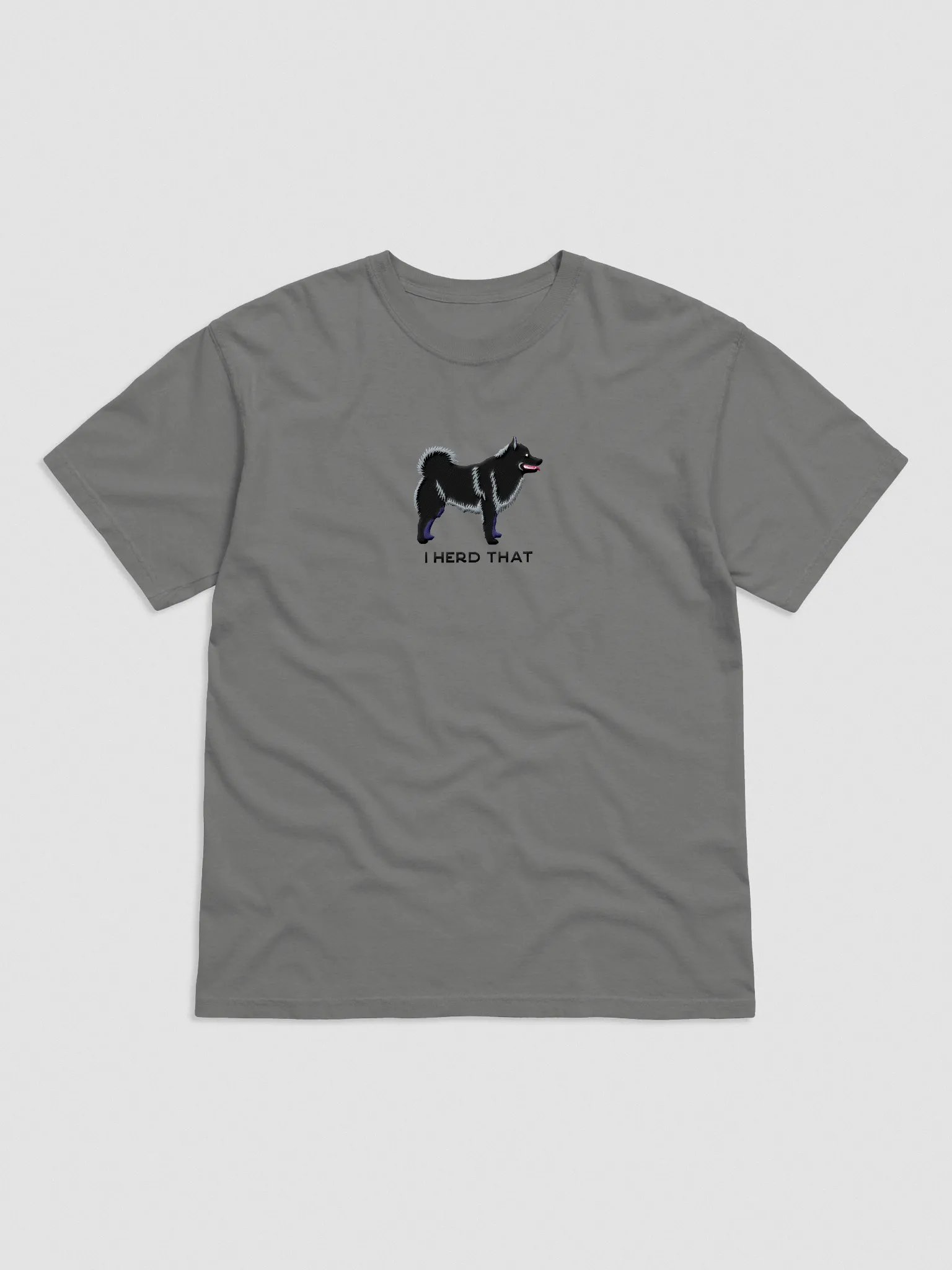 I Herd That T-Shirt(Embroidered) of a Schipperke product image (4)