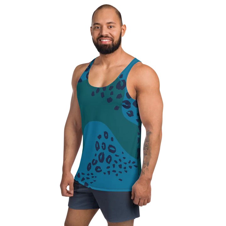 Wild Blue Camo All-Over Tank Top product image (2)