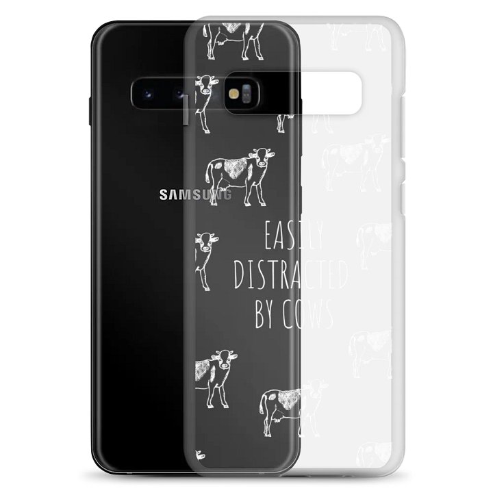 "Easily distracted by cows" clear case for Samsung® product image (8)