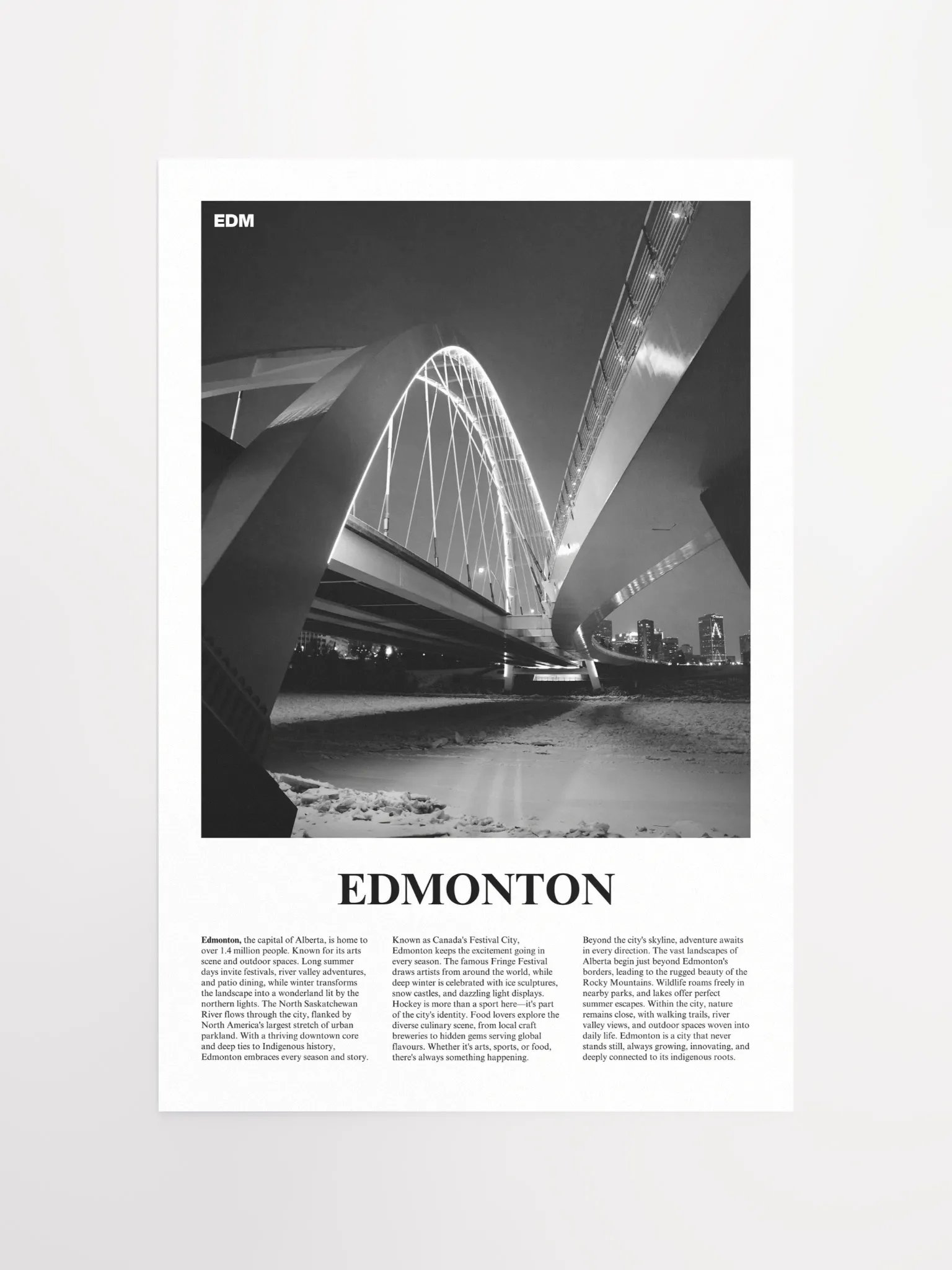Edmonton 01 Newspaper Poster product image (5)