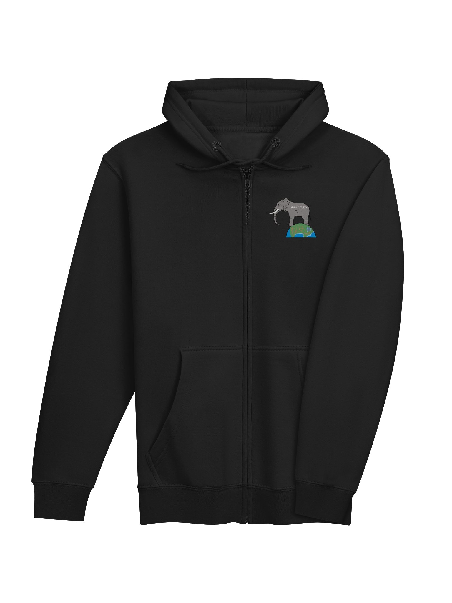 Elephant In The Room zip hoodie (Long Covid) product image (14)
