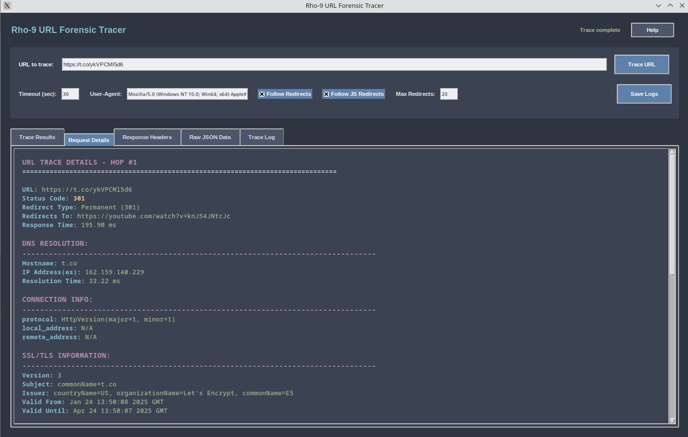 Rho-9 URL Redirect tracer(Linux+windows) product image (5)