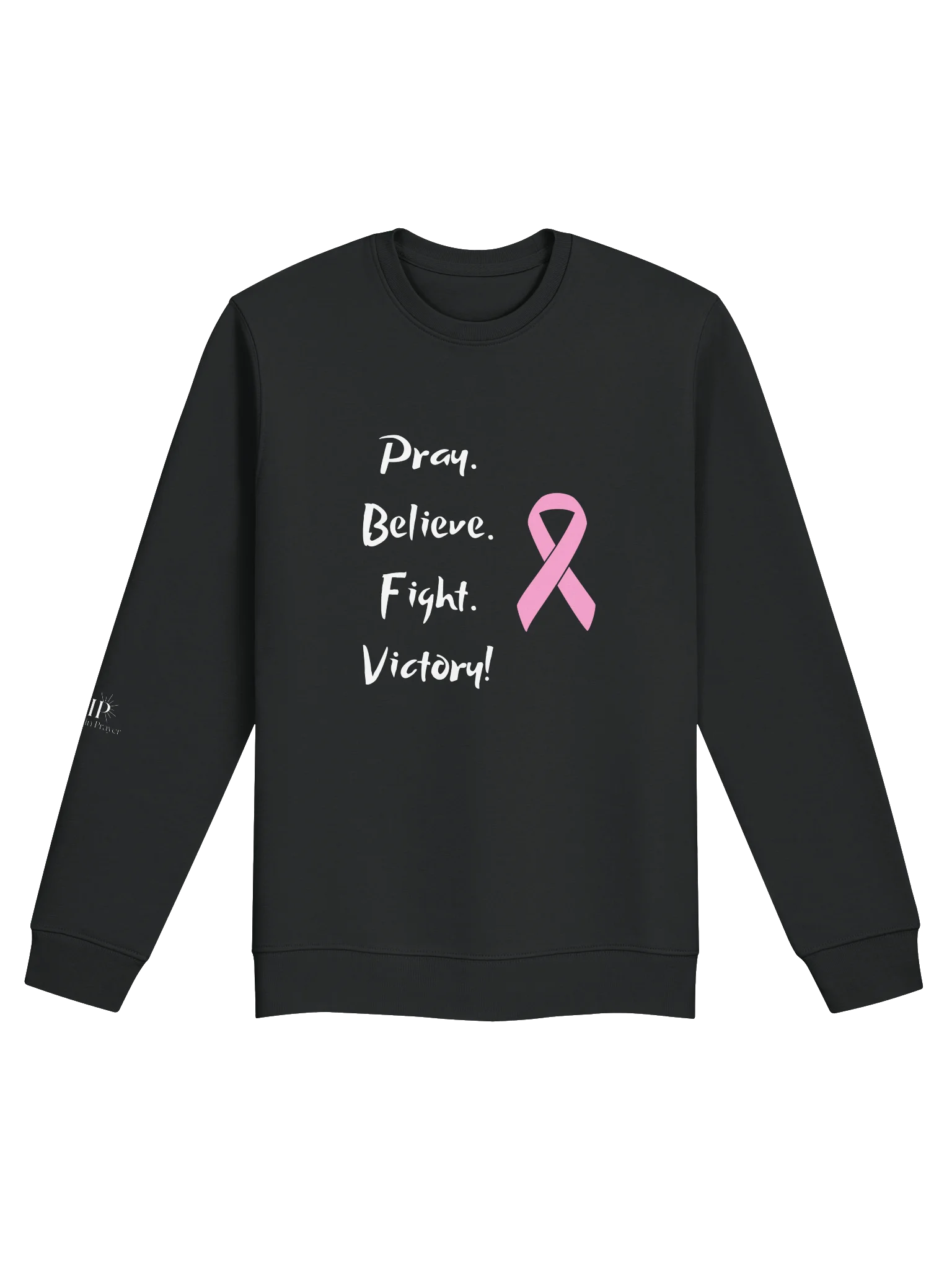 VIP Breast Cancer Awareness "Pray, Believe, Fight, Victory!" Unisex Crewneck product image (1)