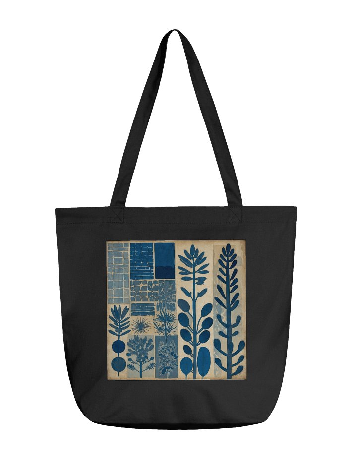 Blue Botanical Bliss Tote Bag product image (1)