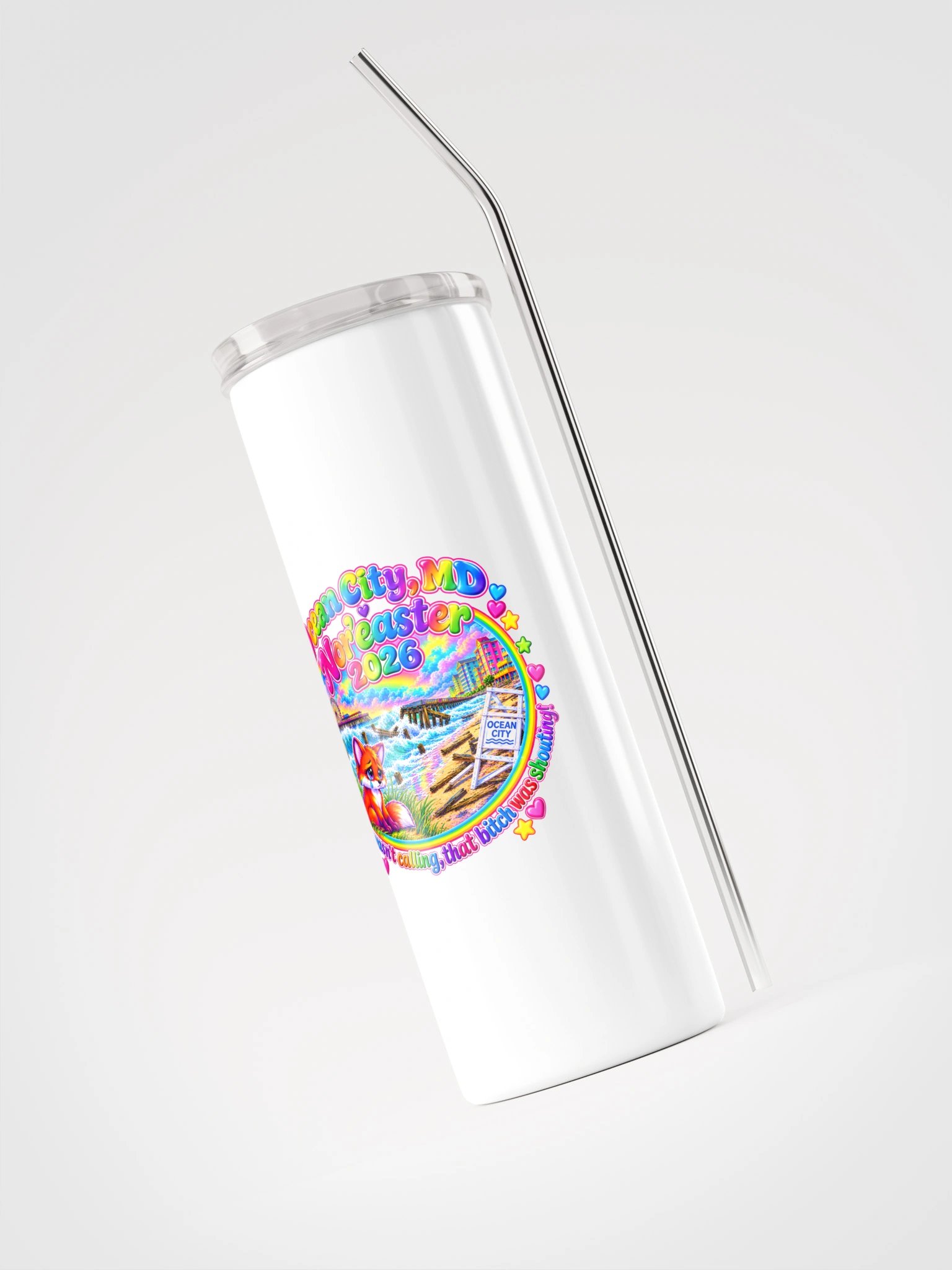 2026 Ocean City, MD Nor'easter Tumbler with Straw product image (3)