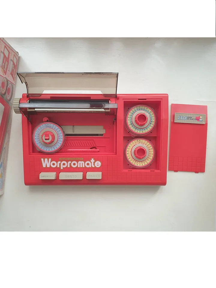 Worpromate 230 Deluxe / Lettermate Dial Typewriter 1987 Vintage Toy Made in Japan product image (2)