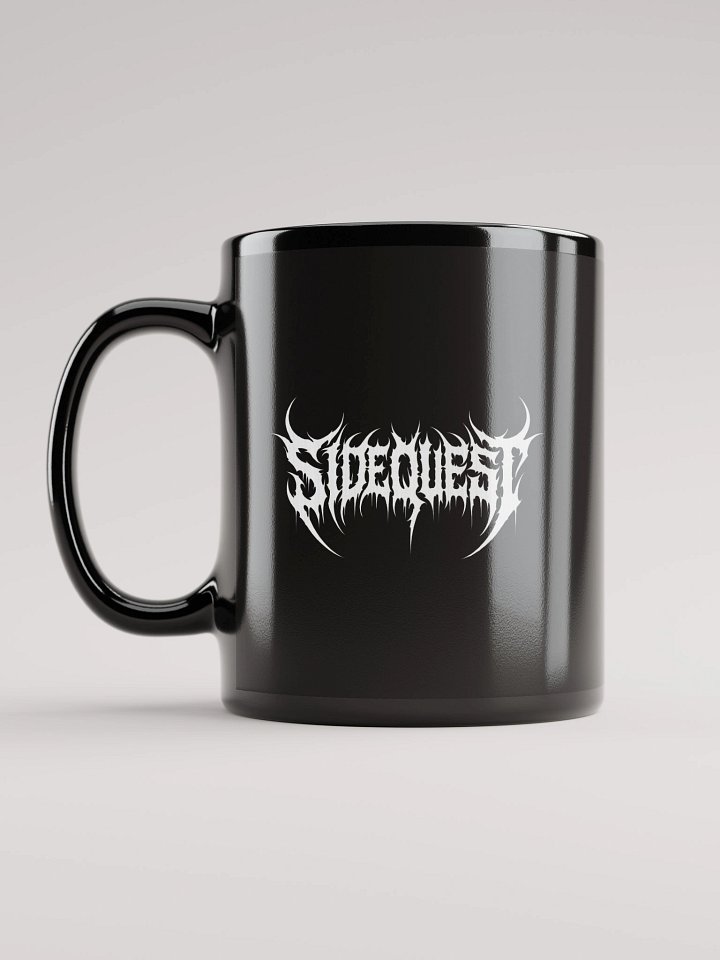 Sidequest Mug (Death Metal Font - White) product image (1)